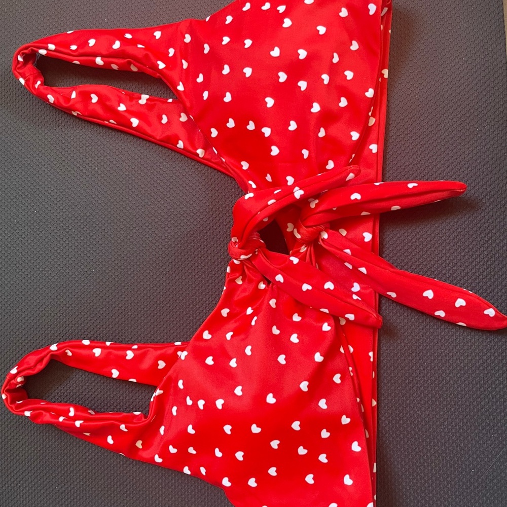 Zaful red heart bikini